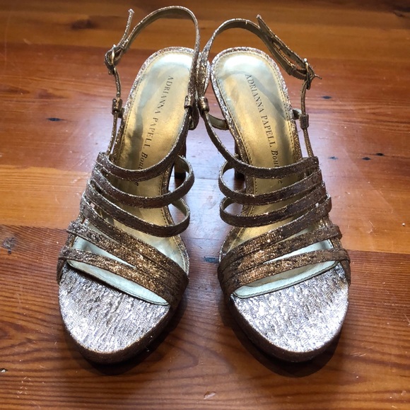 Gold Shimmer Heels - Picture 2 of 4